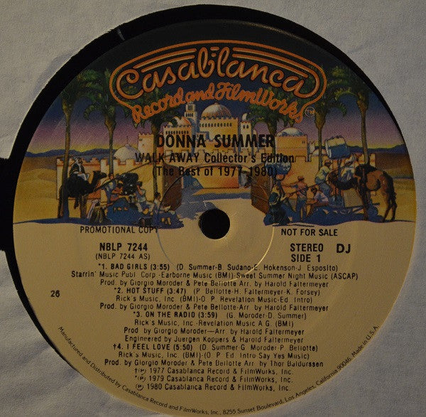 Donna Summer - Walk Away Collector's Edition (The Best Of 1977-1980) - LP