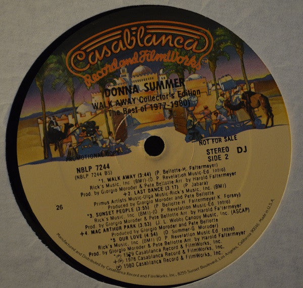 Donna Summer - Walk Away Collector's Edition (The Best Of 1977-1980) - LP