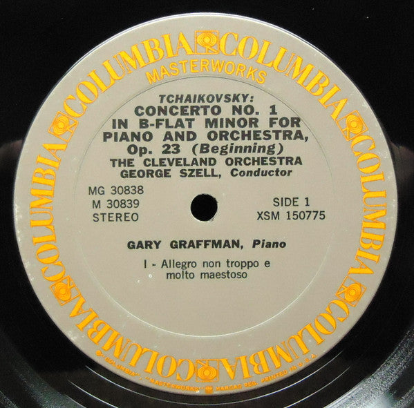 Gary Graffman ♦ Eugene Ormandy ♦ George Szell, Philadelphia Orchestra* ♦ Cleveland Orchestra* - Tchaikovsky* - The Three Tchaikovsky Piano Concertos - LP
