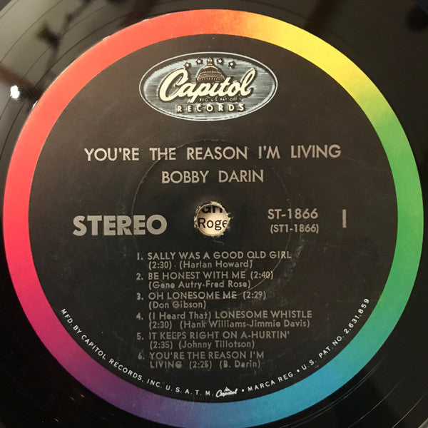 Bobby Darin - You're The Reason I'm Living - LP