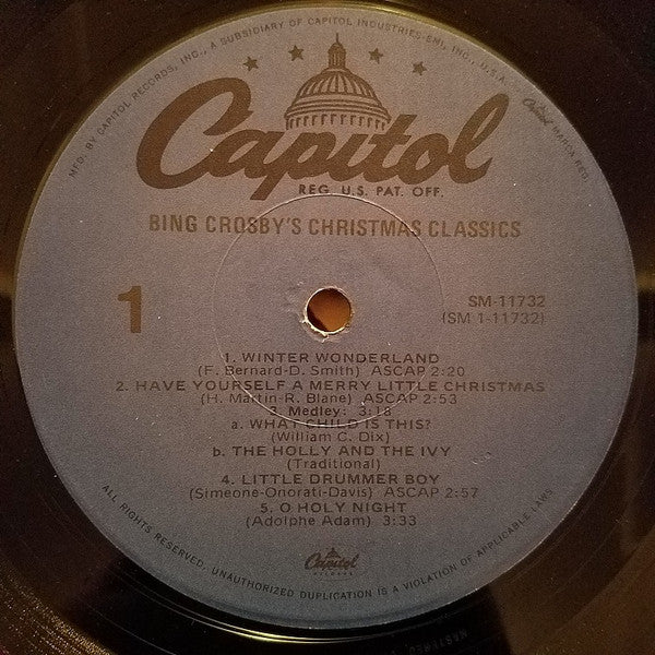 Bing Crosby - Bing Crosby's Christmas Classics - LP