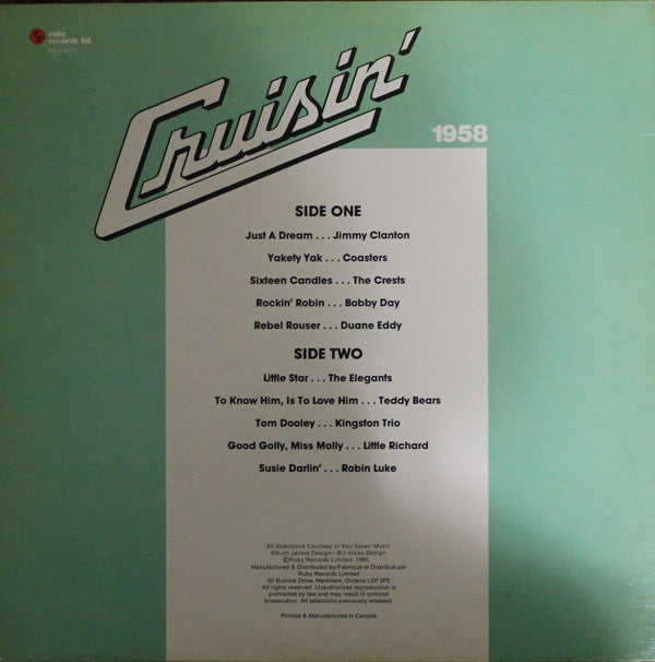 Various - Cruisin' 1958 - LP