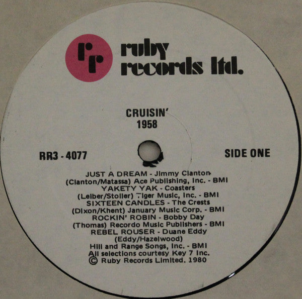 Various - Cruisin' 1958 - LP