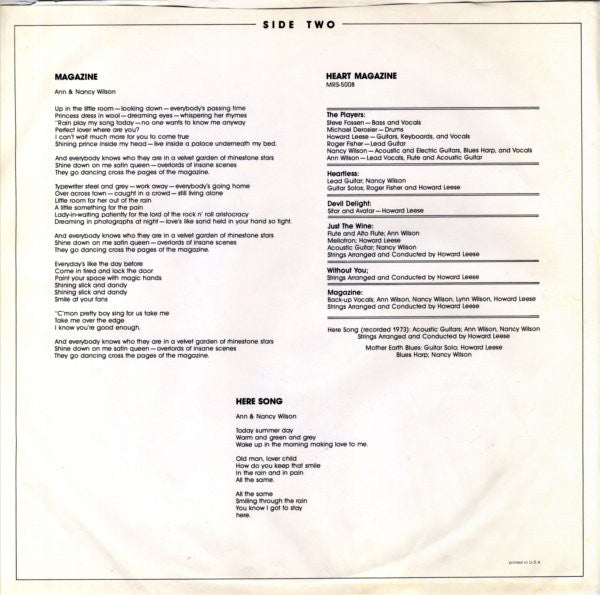 Heart - Magazine - LP