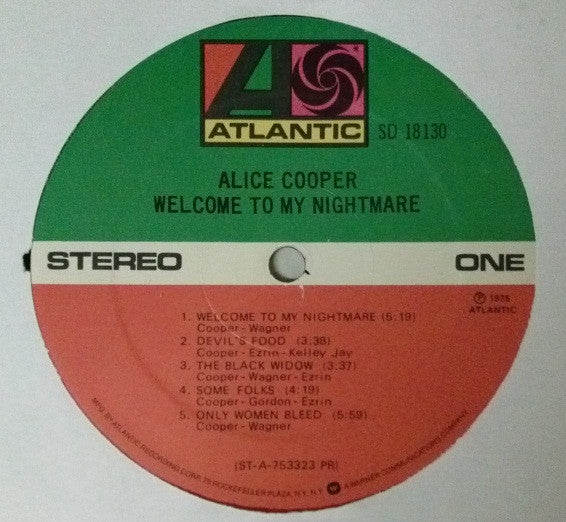 Alice Cooper  - Welcome To My Nightmare - LP