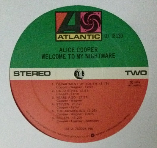 Alice Cooper  - Welcome To My Nightmare - LP