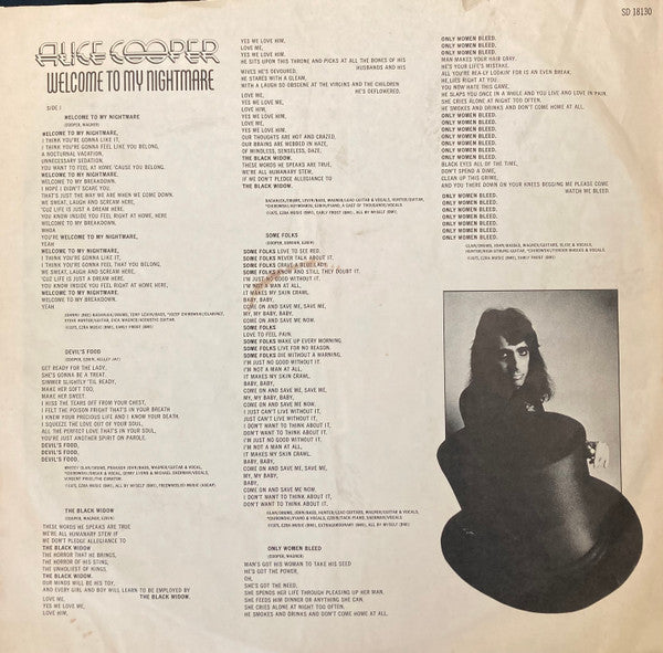 Alice Cooper  - Welcome To My Nightmare - LP