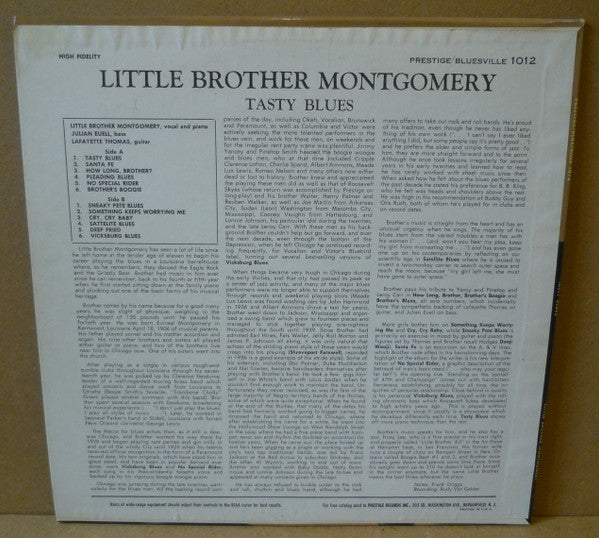 Little Brother Montgomery - Tasty Blues - LP