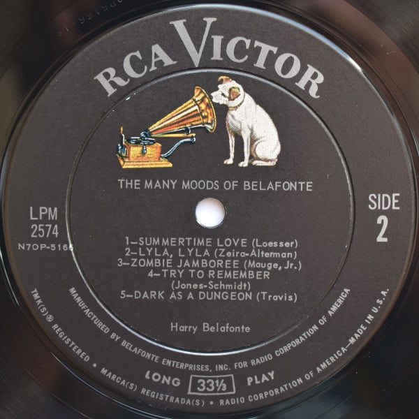 Harry Belafonte - The Many Moods Of Belafonte - LP