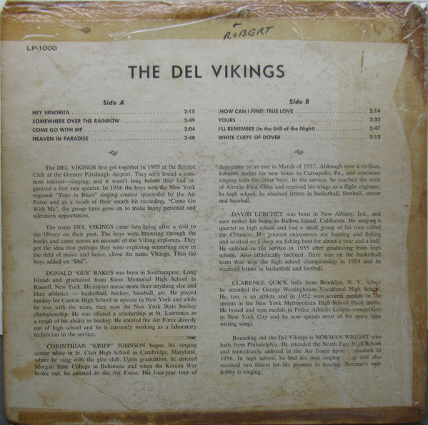 The Del Vikings* - Come Go With The Del Vikings - LP