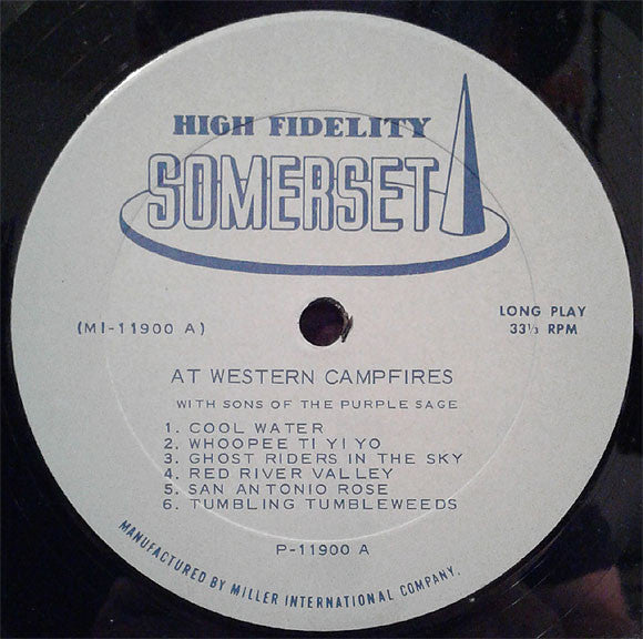 The Sons Of The Purple Sage - At Western Campfires - LP