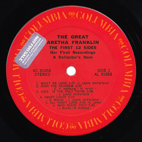 Aretha Franklin - The First 12 Sides - LP