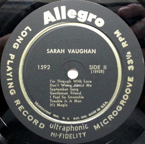 Sarah Vaughan - Sarah Vaughan - LP