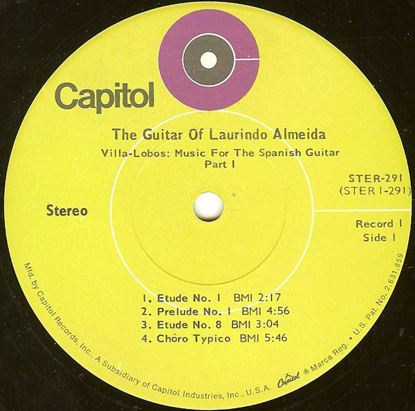 Laurindo Almeida - The Guitar Of Laurindo Almeida - LP