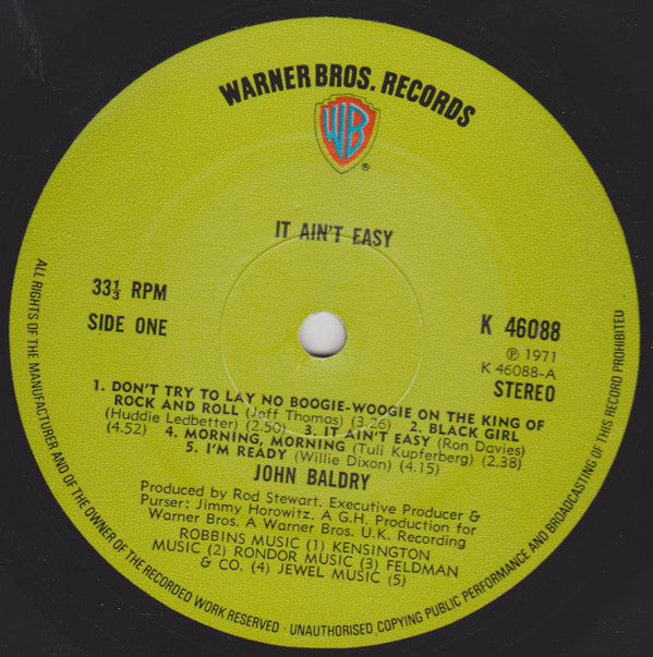 John Baldry* - It Ain't Easy - LP