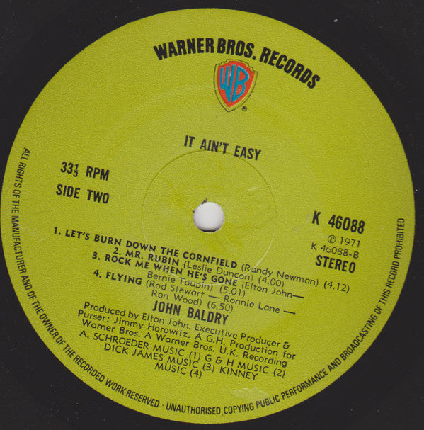 John Baldry* - It Ain't Easy - LP