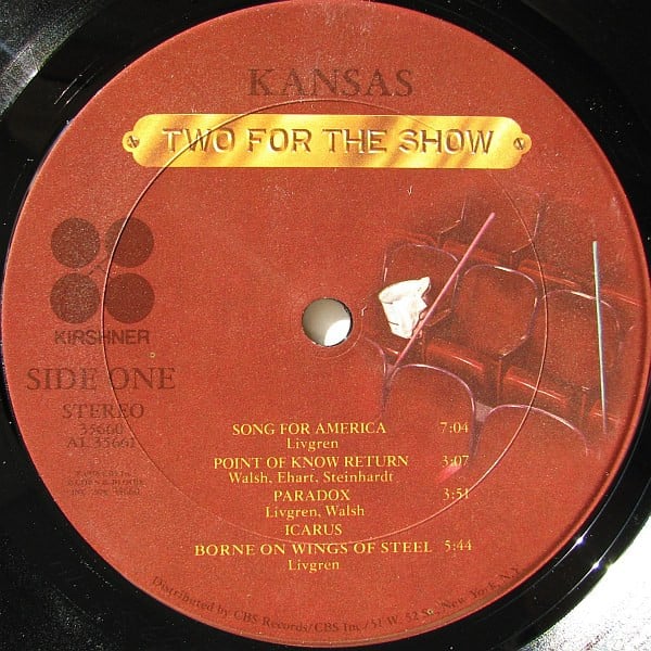 Kansas  - Two For The Show - LP