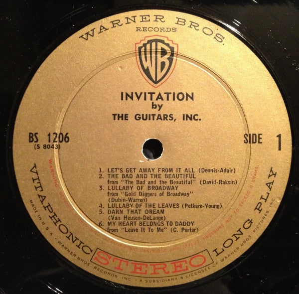 The Guitars, Inc. - Invitation - LP