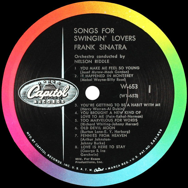 Frank Sinatra - Songs For Swingin' Lovers - LP