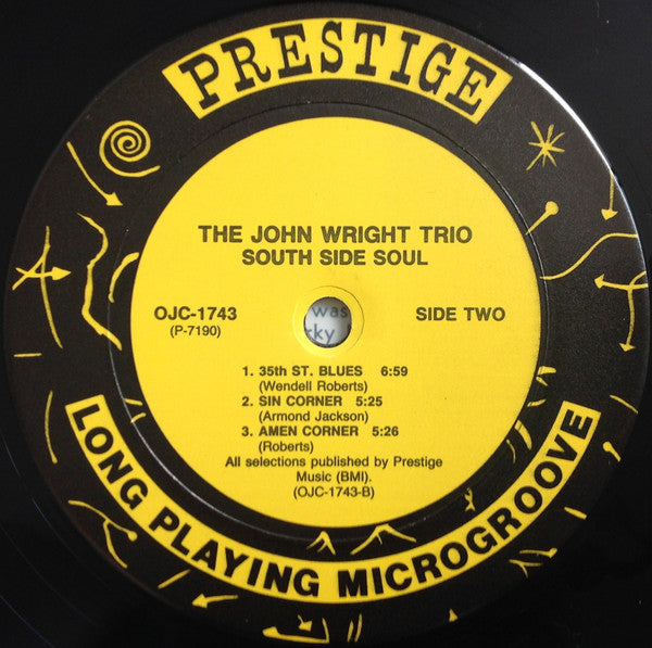The John Wright Trio - South Side Soul - LP