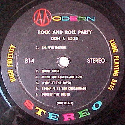 Don & Eddie - Rock And Roll Party - LP