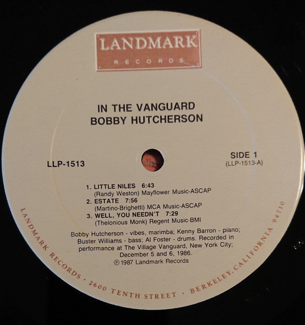 Bobby Hutcherson - In The Vanguard - LP