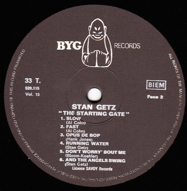 Stan Getz - The Starting Gate - LP