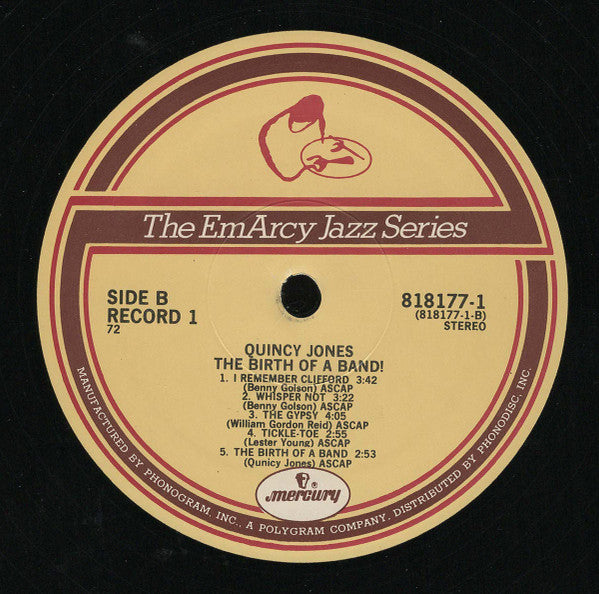 Quincy Jones - The Birth Of A Band! - LP