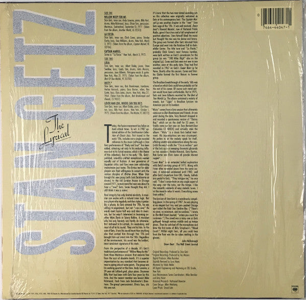 Stan Getz - The Lyrical Stan Getz - LP