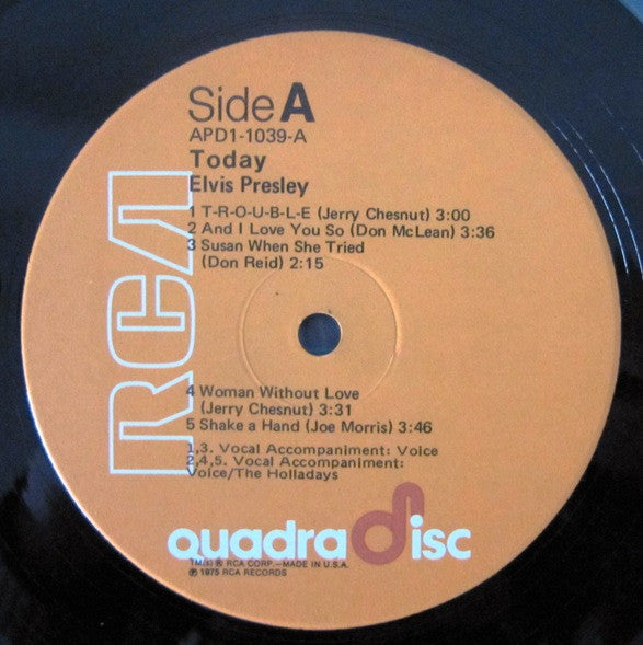 Elvis* - Today - LP