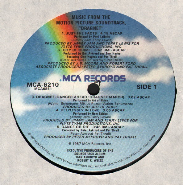 Various - Dragnet - Music From The Motion Picture Soundtrack - LP
