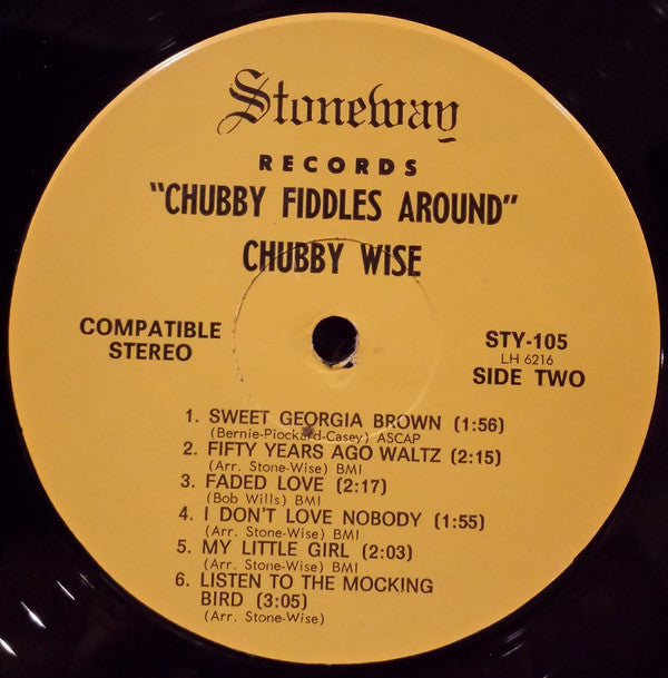 Chubby Wise - Chubby Fiddles Around - LP
