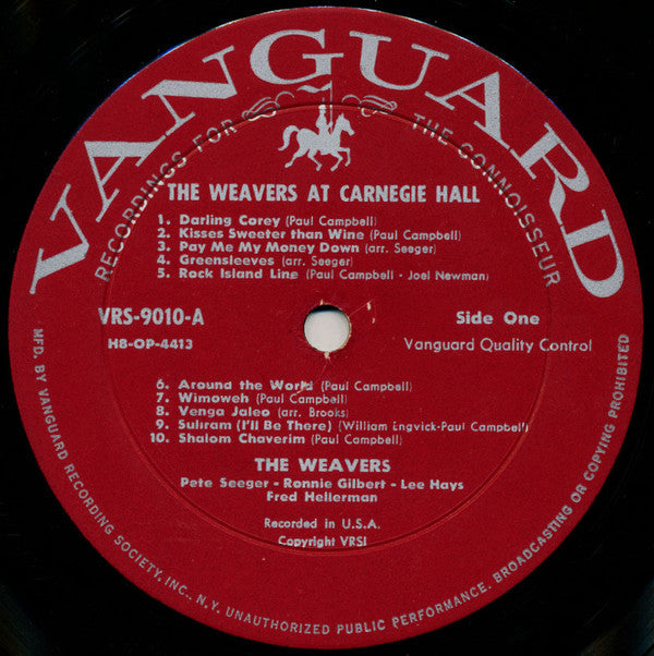 The Weavers - The Weavers At Carnegie Hall - LP
