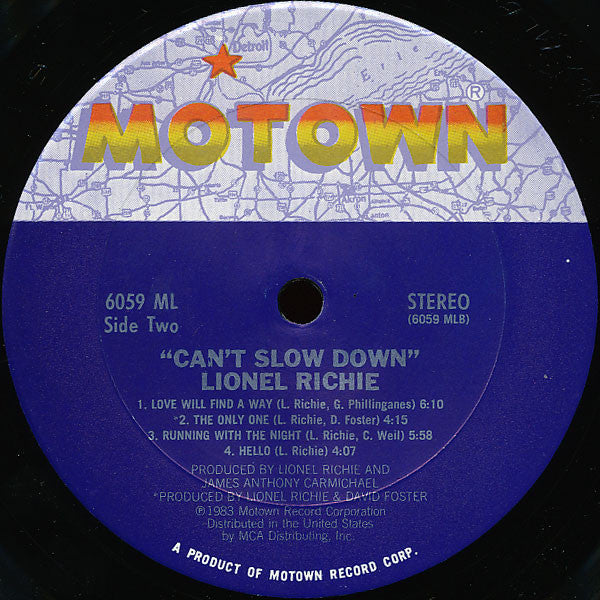 Lionel Richie - Can't Slow Down - LP