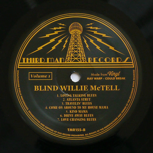 Blind Willie McTell - Complete Recorded Works In Chronological Order October 18, 1927 To November 29, 1929 (Volume 1) - LP