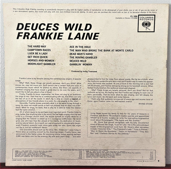 Frankie Laine - Deuces Wild - LP