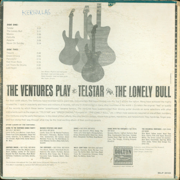 The Ventures - The Ventures Play Telstar, The Lonely Bull - LP