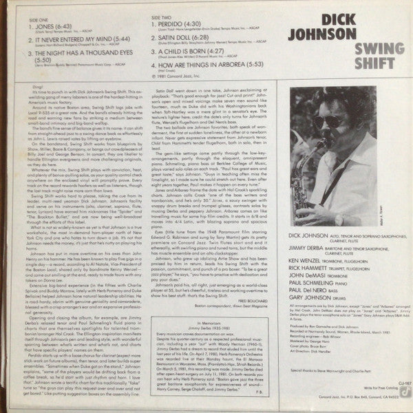 Dick Johnson  - Swing Shift - LP