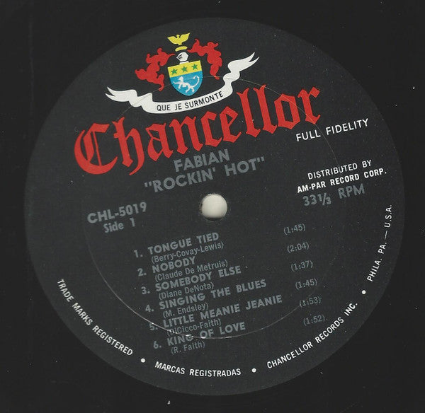 Fabian  - Rockin' Hot - LP