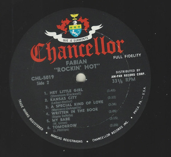 Fabian  - Rockin' Hot - LP