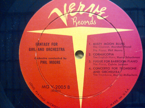 Phil Moore  - Fantasy For Girl And Orchestra - LP