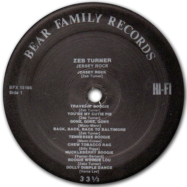 Zeb Turner - Jersey Rock - LP