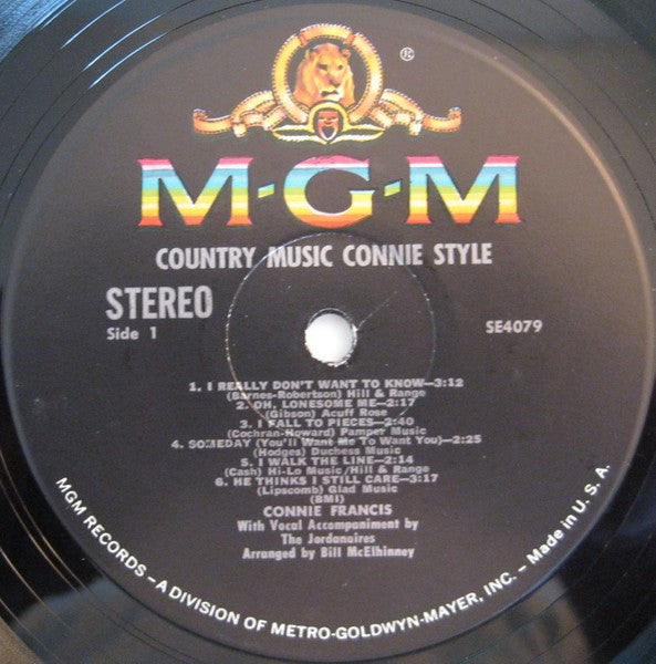 Connie Francis - Country Music Connie Style - LP