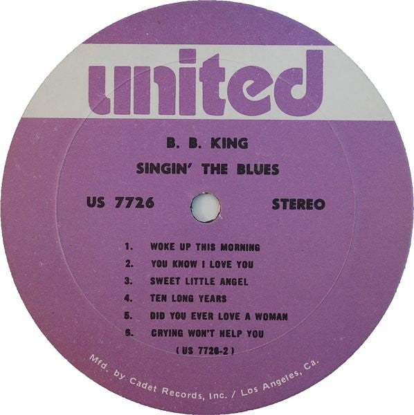 B.B. King - Singin' The Blues - LP