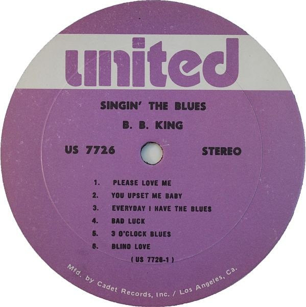 B.B. King - Singin' The Blues - LP