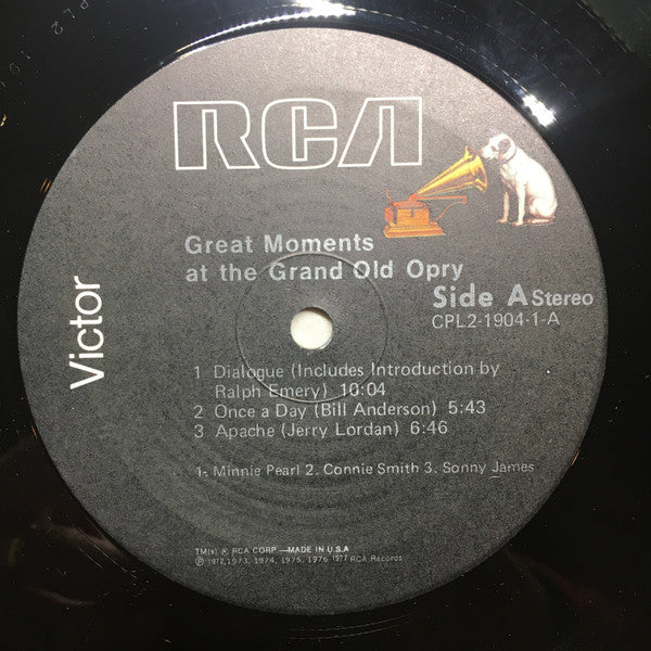 Various - Great Moments At The Grand Ole Opry - LP