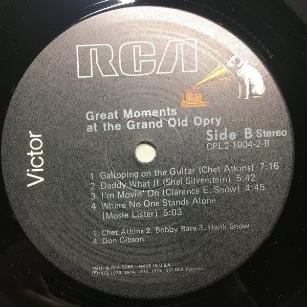Various - Great Moments At The Grand Ole Opry - LP