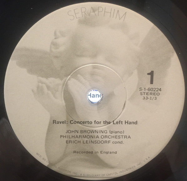 John Browning , Ravel*, Prokofiev*, Philharmonia Orchestra, Erich Leinsdorf - Ravel: Concerto For The Left Hand / Prokofiev: Concerto No. 3 - LP