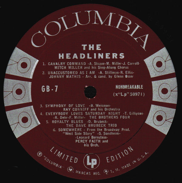 Various - The Headliners - LP