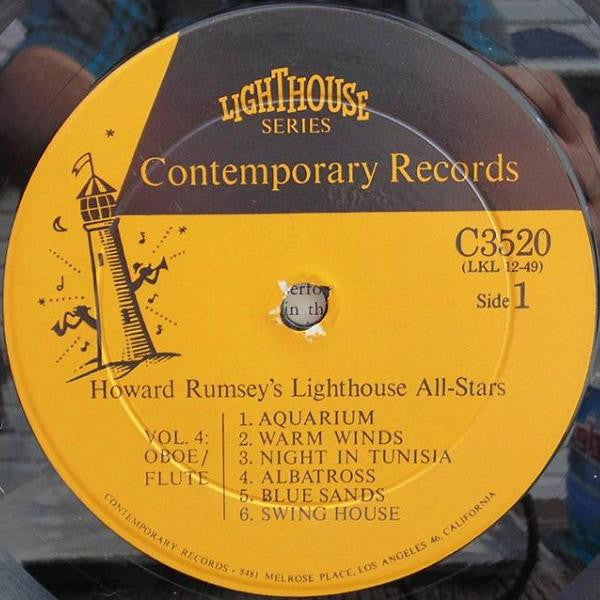 Howard Rumsey's Lighthouse All-Stars - Volume 4, Oboe/Flute - LP
